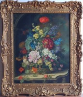 Lot 716 - 19th century Dutch school - Still life with...