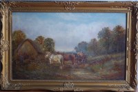 Lot 719 - Henry Harris (1852-1926) - A rural landscape...