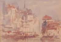 Lot 722 - John Taunton - Honfleur, watercolour, signed...