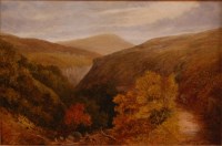 Lot 741 - Richard Ripley - Golden Clough, oil on canvas...