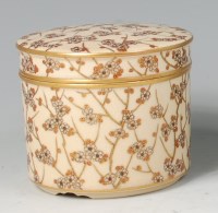 Lot 650 - A Japanese Meiji period satsuma trinket box...