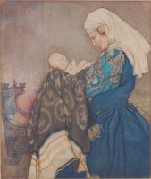 Lot 753 - Averil Burleigh (1863-1949) - The birth of...