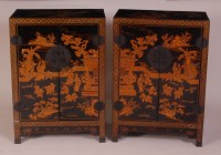 Lot 649 - A pair of Japanese Meiji period chinoisserie...