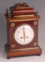 Lot 782 - A circa 1900 mahogany cased mantel clock,...