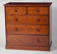 Lot 802 - An early Victorian mahogany squarefront chest...