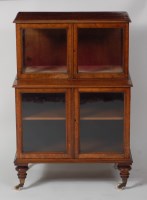 Lot 836 - A Victorian figured walnut and crossbanded...