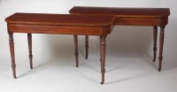 Lot 839 - A pair of Georgian style mahogany and...