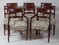 Lot 841 - A set of eight early 19th century mahogany...