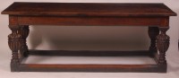 Lot 856 - An early 17th century joined and inlaid oak...