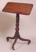 Lot 864 - A late Georgian mahogany pedestal reading...