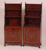 Lot 865 - A pair of Regency mahogany and later adapted...