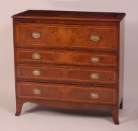 Lot 866 - A Regency style figured walnut and crossbanded...