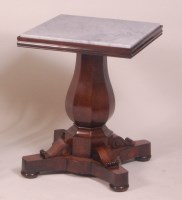 Lot 862 - A Victorian rosewood pedestal occasional table,...