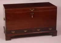 Lot 875 - A 19th century mahogany silver chest by...