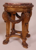 Lot 878 - A late 19th century French giltwood and gesso...