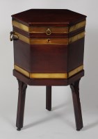 Lot 888 - A George III mahogany and brass bound...