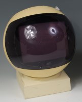 Lot 32 - A JVC video-sphere television on stand, in...