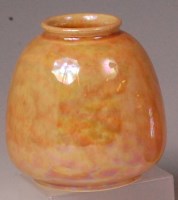 Lot 72 - A Ruskin yellow lustre glazed pottery vase, of...