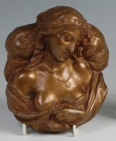 Lot 104 - A French Art Nouveau gilt bronze bust...