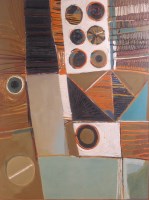 Lot 221 - Tom Porter (1938-2010) - Abstract shapes, oil...