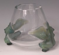 Lot 121 - A Lalique Antinea heavy glass vase, having a...