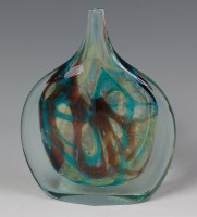 Lot 109 - A Mdina cased glass fish vase designed by...