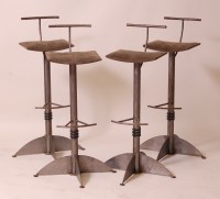 Lot 249 - A set of four contemporary welded steel...