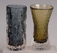Lot 13 - A Whitefriars glass 'bark' vase by Geoffrey...