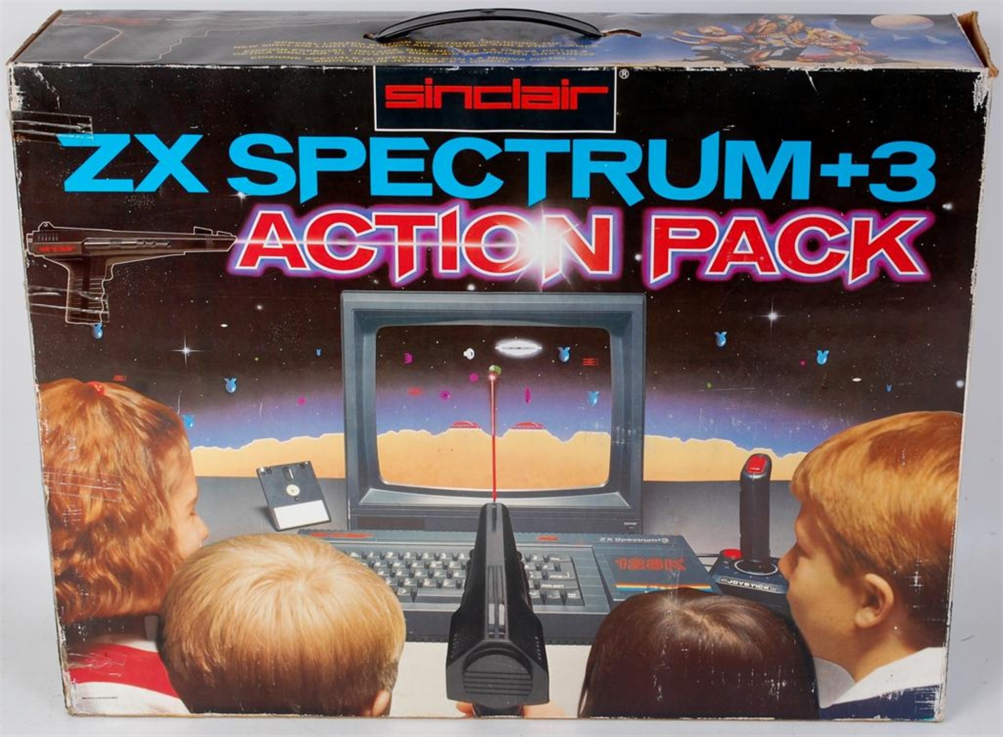 Lot 3168 - Sinclair ZX Spectrum +3 action pack,