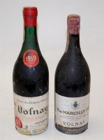 Lot 404 - Chateau d'Etroyes, Volnay, 1959, two bottles...