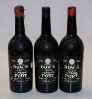 Lot 547 - Dow's Vintage Port, 1963, three bottles