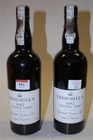 Lot 551 - Churchill's 1982 Vintage Port, two bottles