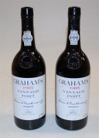 Lot 563 - W&J Graham's Vintage Port, 1985, two bottles
