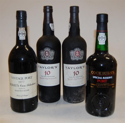Lot 584 - Taylor's 10 Year Old Tawny Port, two bottles;...