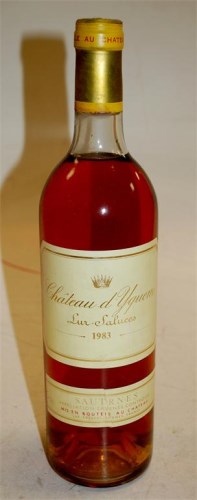 Lot 533 - # Chateau d'Yquem, 1983 Sauternes, one bottle