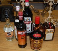 Lot 623 - Cointreau 1L/40%, two bottles; Tia Maria 1L/26....