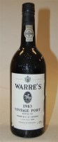 Lot 579 - Warre's Vintage Port, 1983, one bottle