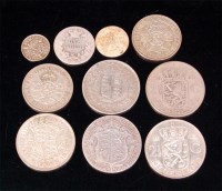 Lot 80 - Mixed lot of silver coins to inc, 1908 Edward...