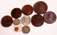 Lot 83 - Mixed lot of George III and later coins to...