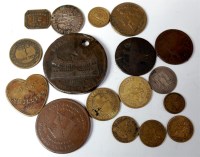 Lot 88 - Mixed lot of tokens and coin weights to...