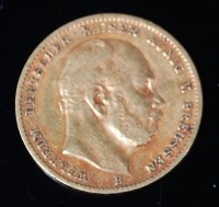 Lot 96 - Germany, 1873 gold 10 mark, Wilhelm I, rev....