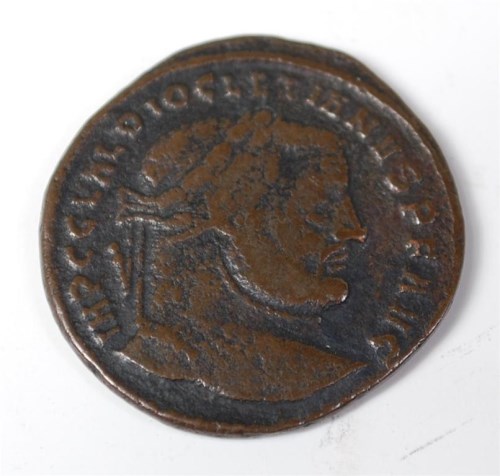 Lot 6 - Roman, Diocletian 285-305AD AE follis, obv....