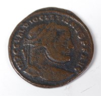 Lot 6 - Roman, Diocletian 285-305AD AE follis, obv....