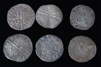 Lot 27 - England, six various hammered silver long...