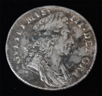 Lot 37 - England, 1697 shilling, William III laureate...