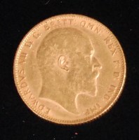Lot 123 - Great Britain, 1903 gold full sovereign,...