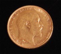 Lot 132 - Great Britain, 1910, gold full sovereign,...