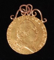 Lot 154 - Great Britain, 1790 gold spade guinea, George...