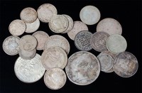 Lot 164 - Mixed lot of silver coins to include; 1840 one...