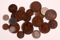 Lot 166 - France, mixed lot of copper and silver coins...